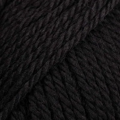Produktbild von DROPS Alaska Wolle 100% Schurwolle Schwarz, Für Klassische Strickprojekte