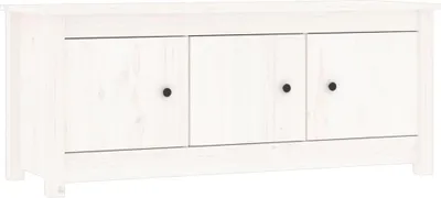 Obrázok produktu pre vidaXL Skriňa na topánky biela 110x38x45,5 cm Masívne borovicové drevo