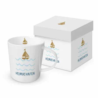 Produktbild von PPD Seaside Heimathafen Trend Mug, in Geschenkbox, Henkelbecher, Kaffeebecher, Becher, Tasse, New Bone China, 400 ml, 160302661
