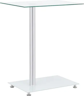 Image de Table d'appoint en forme de U Transparent 45x30x58 cm Verre trempé