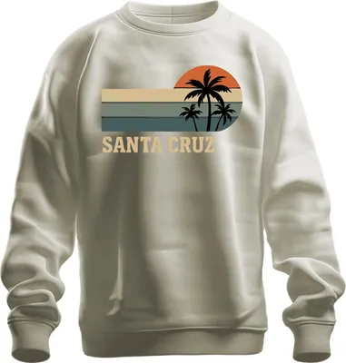 Obrázek produktu pro Santa Cruz Palm Sunset Retro California Beach Surfing Uni mikina, Nature, S