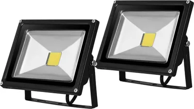 Produktbild von Greenmigo 2 Stücke 20W LED Strahler Fluter Kaltweiß kaltweiss Schwarzem Gehäuse Objektbeleuchtung Außenstrahler Wandstrahler Flutlichtstrahler Scheinwerfer Gartenlampe IP65 85V-265V