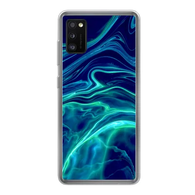 Produktbild von MuchoWow® Handyhülle Schutzhülle Hülle für Samsung Galaxy A41 Abstrakt - Wellen - Design Silikon Softcase Handy Hülle - Mobiltelefon