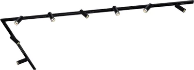 Produktbild von Ledvion - Schienensystem lampen, 3m, 1-Phasen, 3W, inklusive 8x GU10 LED , Schwarz, 2700K, 8-flammig Spot, spotlight, deckenspot, deckenstrahler, strahler lampe