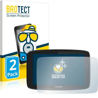 Produktbild von 2x BROTECT Schutzfolie für TomTom Go Professional 6200 Displayschutz Displayschutzfolie Folie Matt Entspiegelungsfolie