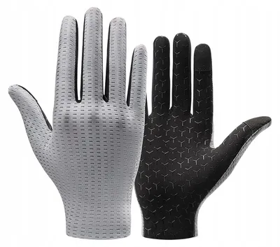Produktbild von Rockbros Vollfinger Fahrradhandschuhe atmungsaktiv Größe M Grau
