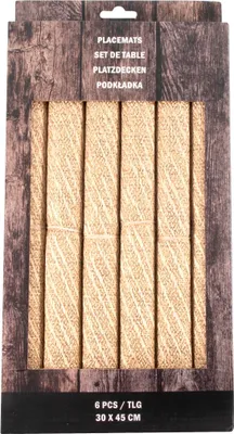 Produktbild von Tischset 6er Set Platzset Polyester Gold neuetischkultur