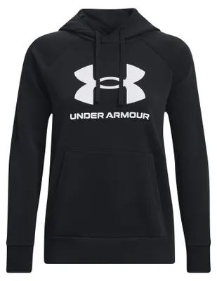 Productafbeelding van Under Armour dames UA Rival Fleece shirt met groot logo, model Hdy