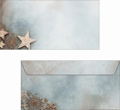 Produktbild von Weihnachtsumschlag DIN lang 90g 50 Stück Glamorous Christmas Packung mit 4 Stück