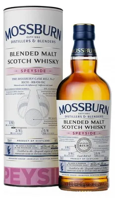 Produktbild von Mossburn Cask No. 2 Rich Speyside Blended Malt Scotch Whisky 46% Vol. 0,7 l