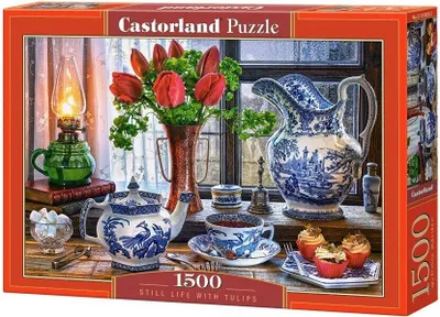 Produktbild von Puzzle 1500 Zátišie s tulipánmi CASTOR