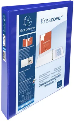 Produktbild von Ringbuch Polypropylen A4 Überbreite Blau Exacompta Kreacover