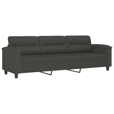 Obrázok produktu pre 3-miestna pohovka tmavosivá 210 cm mikrovlákno