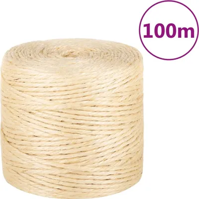 Obrázok produktu pre Lano 100% sisal 4 mm 100 m