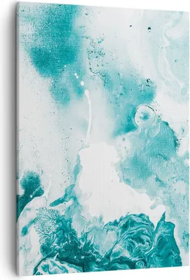 Produktbild von Bild auf Leinwand - Leinwandbild - Einteilig - Abstraktion Meer Türkis - 50x70cm - Wand Bild - Wanddeko - Wandbilder - Leinwanddruck - Wanddekoration - Leinwand bilder - Wandbild - PA50x70-4268