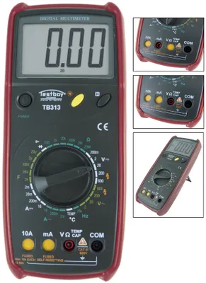 Image de TESTBOY Multimètre manuel numérique Testboy TB 313 Calibré selon : Standard usine CAT III 600 V Affichage