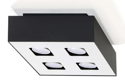Zdjęcie produktu dla Lampa sufitowa MONO 4 Czarny Sollux Lighting SL.0073