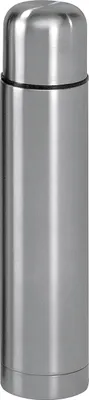 Produktbild von axentia Edelstahl-Isolierbehälter Isolierflasche für Warm-und Kaltgetränke, Silber, 6.5 cm