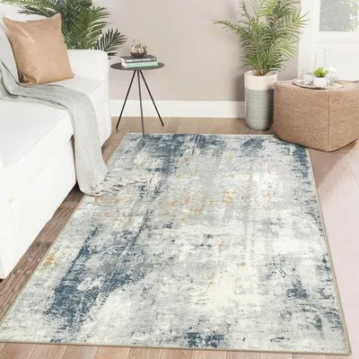 Productafbeelding van Famanu vloerkleed, 80 x 150 cm - Zacht, pluizig, modern, wasbaar, antislip