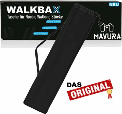 Produktbild von WALKBAX Faltbare Stocktasche Wanderstöcke Nordic Walking Stöcke Tasche Beutel