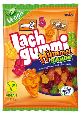 Image de nimm2® 388640 nimm2® Lachgummi Mümmelbande Fruchtgummi 225,0 g