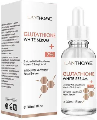 Produktbild von Lanthome Pigment Serum 30 ml – Gesichtsserum mit Niacinamid, Kojicsäure, Glutathion & Vitamin C – für ein ebenmäßiges Hautbild
