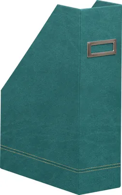 Produktbild von Rhodia Rhodiarama Stehsammler aus Kunstleder, 10x25x31cm - Pfaugrün 194548C