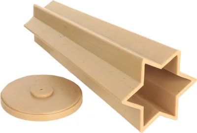 Produktbild von 3D DIY Kerzen Gießform  Kunststoff Kerzenform Stern mit abnehmbarem Boden