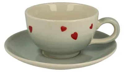 Produktbild von Tea for one Set "Colette" Keramik, 4-teilig Kanne: 0,4 l, Tasse: 0,2 l