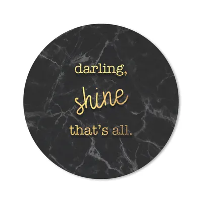 Produktbild von MuchoWow® Mauspad Mousepad Zitate - Glänzen - Gold - Marmor 30x30 cm - Mousepads - Maus Mat - Pad - Mausunterlage - Tischunterlage - Schreibtischmatten