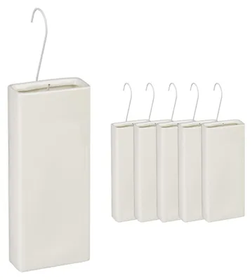 Produktbild von Relaxdays Luftbefeuchter Heizkörper, 6er Set, Wasserverdunster für Heizung, zum Hängen, Keramik, Raumbefeuchter, creme, KI-generiertes Bild