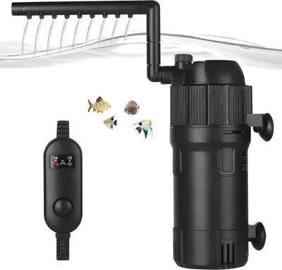 Productafbeelding van Famanu Aquariumfilter 5-in-1 - 400 liter per uur, 4 Watt, verstelbaar
