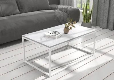 Obrázek produktu pro Obdélníkový konferenční stolek LAGNA - bílý / beton