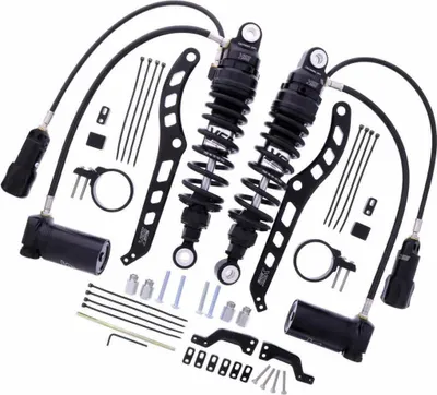 Produktbild von YSS verstellbare schwarze Hinterstoßdämpfer RX362-305H1RWL-19-B für Harley Davidson