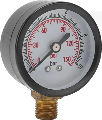 Image de Manomètre vertical Mesure de la pression des liquides 0-10 Bar 0-150 Psi Connexion G1/4in