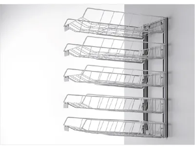 Produktbild von Wandsortieranlage Sorter 1005 5 Körbe silbergrau