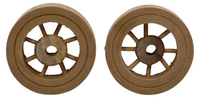 Produktbild von Krippenzubehör Wagenrad 2er Set Ø 4 cm aus Holz für Deko
