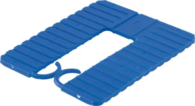 Produktbild von GLUSKE Euroklick Distanzplatte mit Sperrhaken 65 x 52,5 x 2 mm, , 1000 Stück | Unterlegkeile - Distanzplättchen