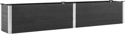 Image de Lit surélevé de jardin 200x50x54 cm WPC Gris