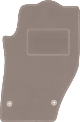 Produktbild von Fahrerfußmatte Velours beige passend für Peugeot 308 CC (2007-2013, Cabrio) – mit Befestigungen – passgenau