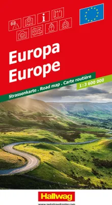 Produktbild von Hallwag Strassenkarte Europa 1:3,6 Mio.
