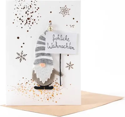 Produktbild von Winterwichtel Karte "Fröhliche Weihnachten"
