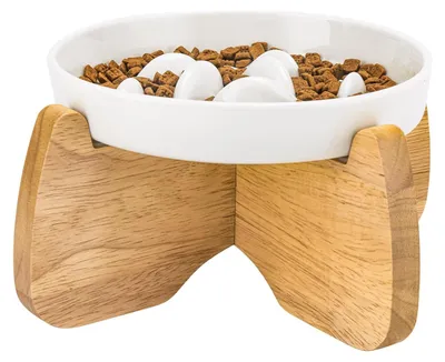 Productafbeelding van Antivomitus Kattenvoerbak met Frame, Keramisch