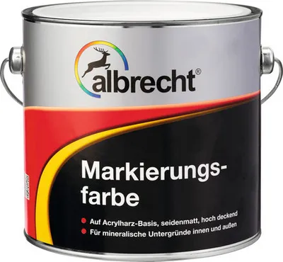Produktbild von albrecht Markierungsfarbe Parkplatzmarkierung weiss 2,5 l