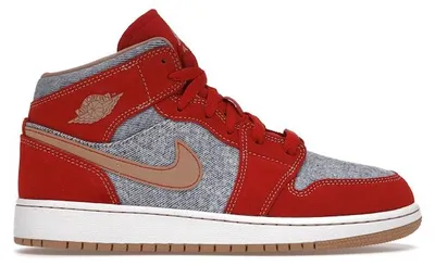 Immagine prodotto di Jordan 1 Mid Denim Red (taglia per ragazzi) - EU 40
