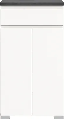 Produktbild von Shoelove Schuhschrank 2 Türen, 1 Schublade 60x109cm weiß,grau.