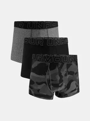 Produktbild von UNDER ARMOUR Herren Boxershorts, 3er Pack - Performance Tech Trunks - Novelty 3'', Camouflage, Stretch Schwarz/Grau 2XL
