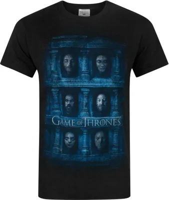 Produktbild von Game Of Thrones offizielles Herren Hall Of Face T-Shirt NS4524 (S) (Schwarz)