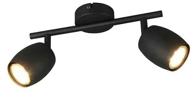 Produktbild von Deckenleuchte, Metall, schwarz, GU10, 2-flammig, B 27,5 cm