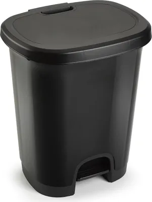 Produktbild von Plasticforte Treteimer - schwarz - Kunststoff - 27L - 45 cm